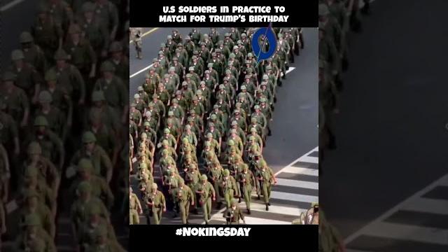 Us troops rehearsing for what experts called “trump’s birthday: dictator edition.” #nokingsday Us troops rehearsing for what experts called “trump’s birthday: dictator edition.” #nokingsday