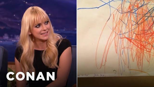 Anna faris' son is an art prodigy | conan on tbs Anna faris' son is an art prodigy | conan on tbs