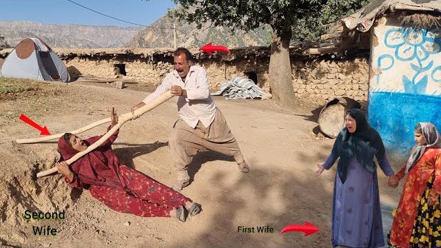 This man took a dangerous action against the second lady because the first lady did not return home. This man took a dangerous action against the second lady because the first lady did not return home.