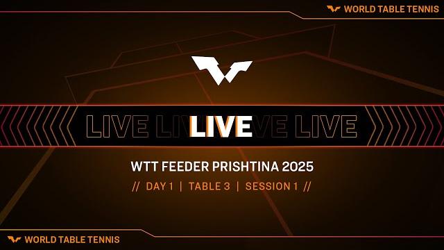Live! | t3 | day 1 | wtt feeder prishtina 2025 | session 1 Live! | t3 | day 1 | wtt feeder prishtina 2025 | session 1