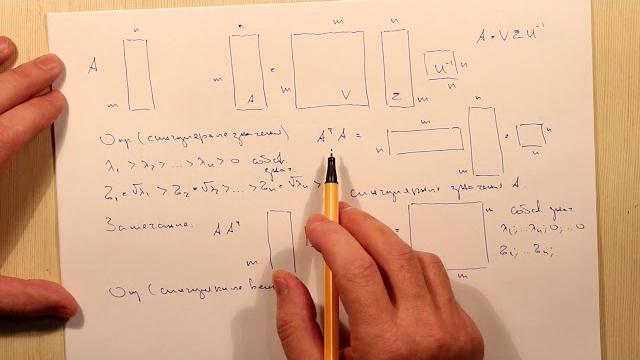 Сингулярные разложения. тема Сингулярные разложения. тема