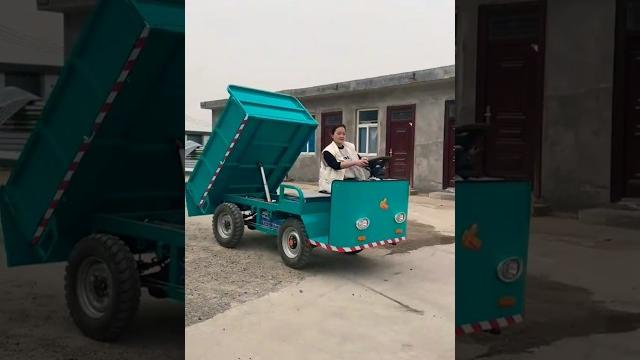 "warehouse transporter" electric four-wheel flatbed truck " one machine for multiple uses #trending "warehouse transporter" electric four-wheel flatbed truck " one machine for multiple uses #trending