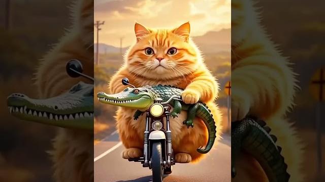 Ai cat vs crocodile #ai #aivideo #shortsfeed #youtubeshorts #animation #videomic #wildlife Ai cat vs crocodile #ai #aivideo #shortsfeed #youtubeshorts #animation #videomic #wildlife