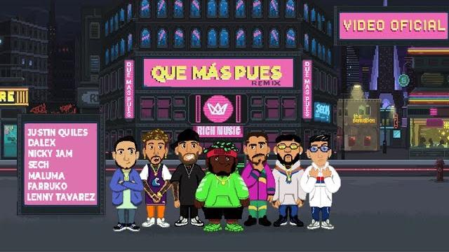 Sech - que mas pues remix ft. maluma, nicky jam, farruko, justin quiles, dalex, lenny tavárez Sech - que mas pues remix ft. maluma, nicky jam, farruko, justin quiles, dalex, lenny tavárez