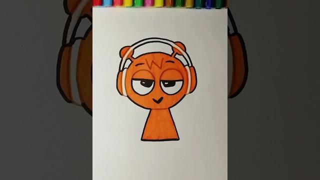 #shorts 🟠 как нарисовать cпрунки /oren /how to draw incredibox sprunki characters/draw oren sprunki #shorts 🟠 как нарисовать cпрунки /oren /how to draw incredibox sprunki characters/draw oren sprunki