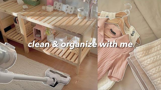 Clean & organize my room with me | aesthetic and satisfying Clean & organize my room with me | aesthetic and satisfying