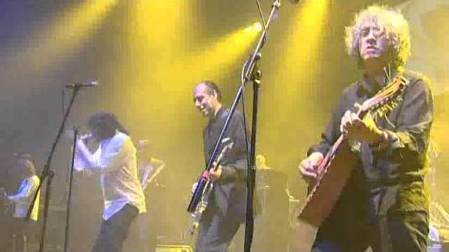 Rock the casbah: rachid taha, mick jones (the clash), brian eno live at stop the war concert Rock the casbah: rachid taha, mick jones (the clash), brian eno live at stop the war concert