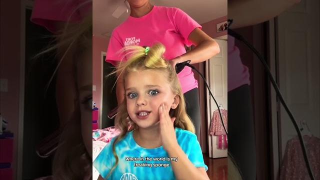 Baby girl teaches me how to do the barbie makeup #girls #makeup #makeuptutorial #shorts Baby girl teaches me how to do the barbie makeup #girls #makeup #makeuptutorial #shorts