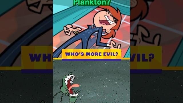Plankton vs. vicky: who's more evil? #shorts Plankton vs. vicky: who's more evil? #shorts