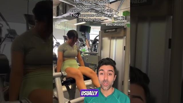 Girl have a random orgasm at the gym Girl have a random orgasm at the gym