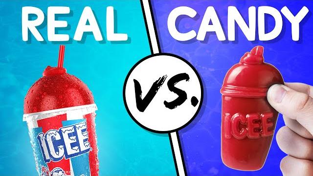 We try the ultimate real vs candy challenge #6 We try the ultimate real vs candy challenge #6