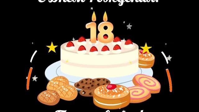С 18 летием, с днем рождения! С 18 летием, с днем рождения!