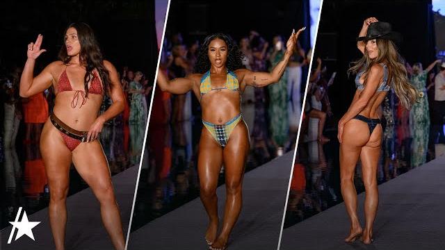 Bethenny frankel, jordan chiles, ilona maher & more celebs strut in tiny bikinis for si fashion show Bethenny frankel, jordan chiles, ilona maher & more celebs strut in tiny bikinis for si fashion show