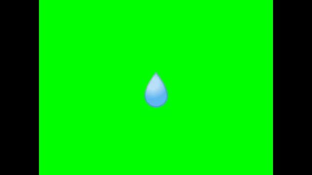 Water drop green screen for editing Water drop green screen for editing