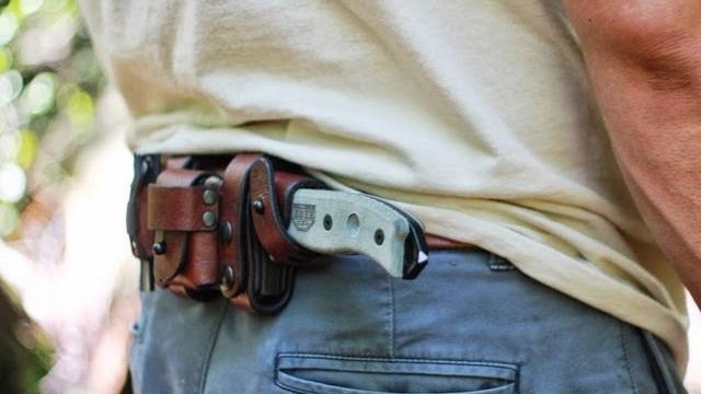 Black scout survival- hedgehog leatherworks esee-5 sheath Black scout survival- hedgehog leatherworks esee-5 sheath