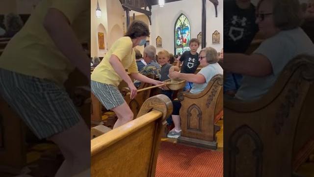 This kid is so funny at the church This kid is so funny at the church