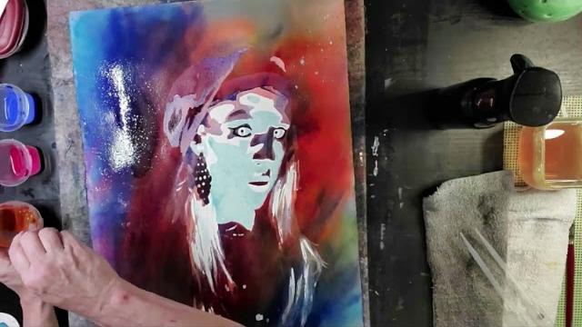 Hours 2 mins portrait dynamic pouring Hours 2 mins portrait dynamic pouring