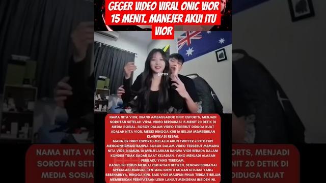 Video onic vior 15 menit tersebar #shorts #viralvideo Video onic vior 15 menit tersebar #shorts #viralvideo