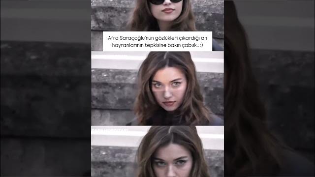 Afra saraçoğlu gözlukleri çıkardığı anki tepkiler #afrasaraçoğlu Afra saraçoğlu gözlukleri çıkardığı anki tepkiler #afrasaraçoğlu