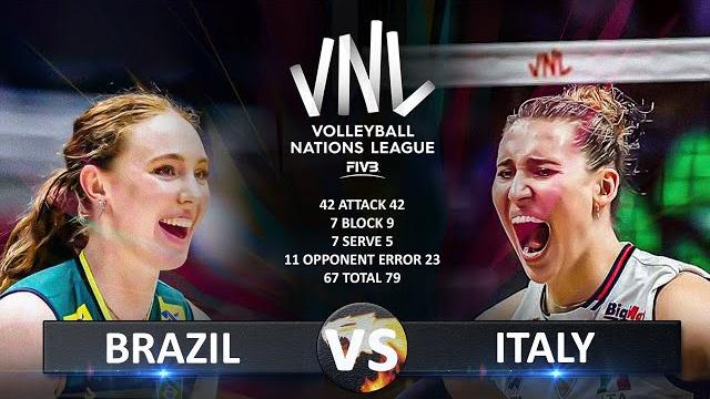 Brazil vs italy | women's vnl 2025 Brazil vs italy | women's vnl 2025