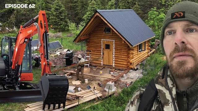 Choice: tractor, skid steer or excavator? screen porch |ep62| log cabin build on off-grid homestead Choice: tractor, skid steer or excavator? screen porch |ep62| log cabin build on off-grid homestead