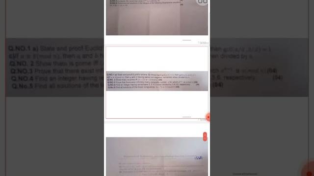 Number theory past paper Number theory past paper