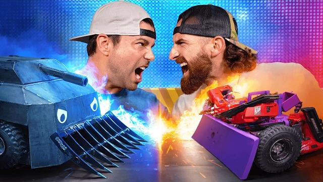 Mark rober vs dude perfect- ultimate robot battle Mark rober vs dude perfect- ultimate robot battle