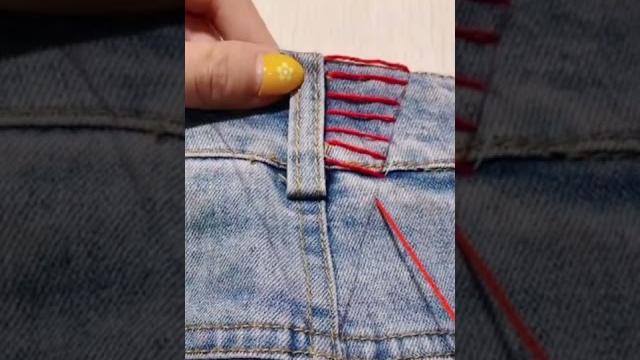 Downsize jeans waist #shorts Downsize jeans waist #shorts