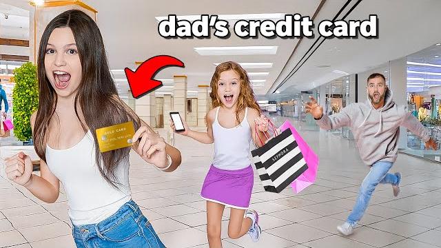 Giving my daughter my credit card *big mistake Giving my daughter my credit card *big mistake