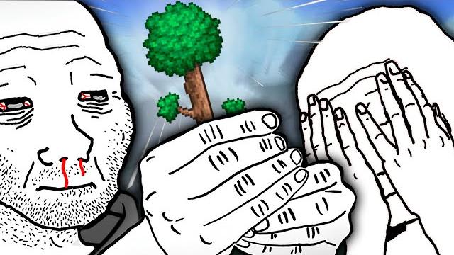 Я впервые поиграл в terraria и это сложно... Я впервые поиграл в terraria и это сложно...