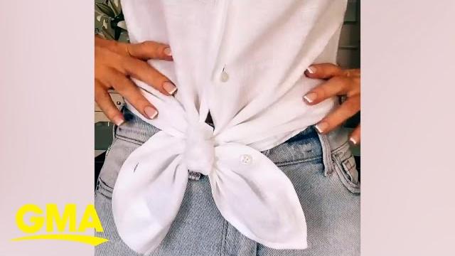 5 fashion hacks for your shirt l gma 5 fashion hacks for your shirt l gma