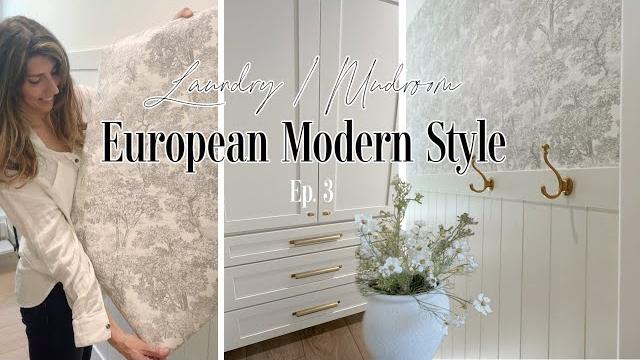 European inspired laundry & mudroom decorate with me ep. 3 / adding charm to a boring space European inspired laundry & mudroom decorate with me ep. 3 / adding charm to a boring space