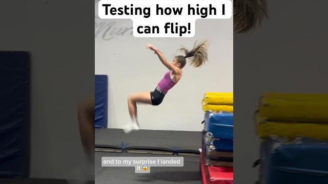 Flipping over super high mats!! #fail #backflip #parkour #cheer #gymnastics #tumbling Flipping over super high mats!! #fail #backflip #parkour #cheer #gymnastics #tumbling