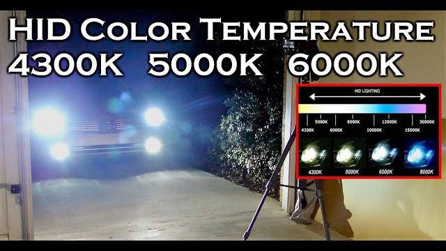 Hid xenon color temperature 4300k 5000k 6000k Hid xenon color temperature 4300k 5000k 6000k