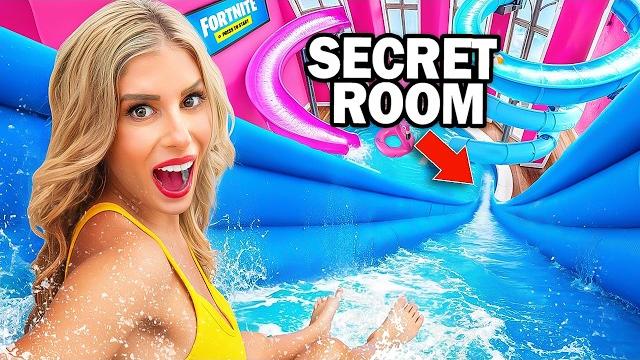 I built a secret room in a waterpark! I built a secret room in a waterpark!