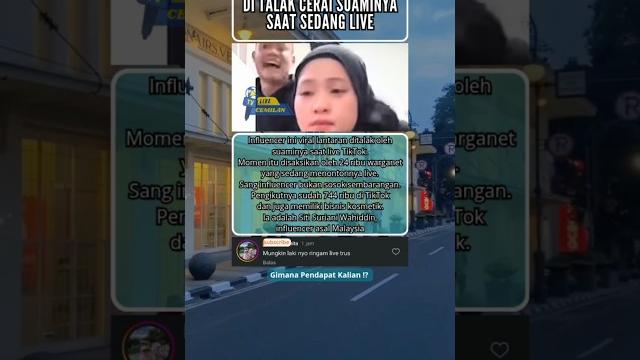 Viral influencer ditalak cerai suami saat live tiktok #shorts #viralvideo #trending #fyp #influencer Viral influencer ditalak cerai suami saat live tiktok #shorts #viralvideo #trending #fyp #influencer