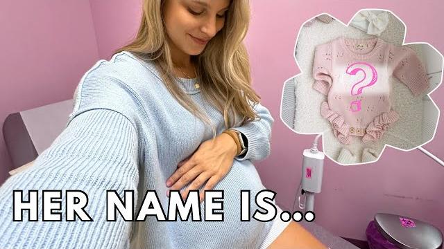 Baby girl name reveal + baby check-up Baby girl name reveal + baby check-up