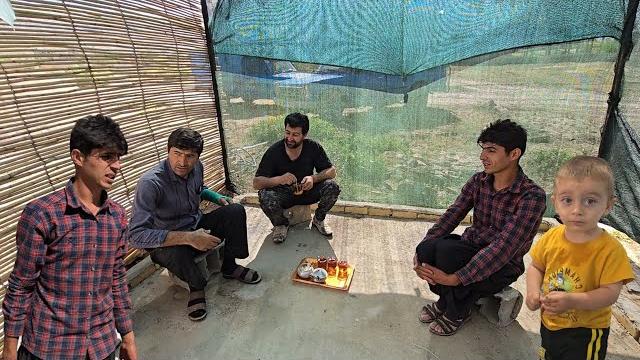 Jamshid's powerful start to building a house Jamshid's powerful start to building a house
