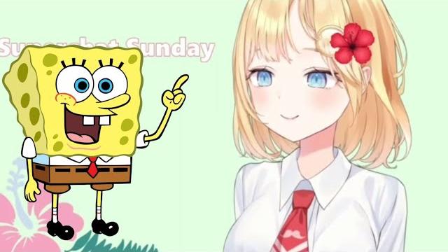 Amelia has similar outfit with spongebob? Amelia has similar outfit with spongebob?
