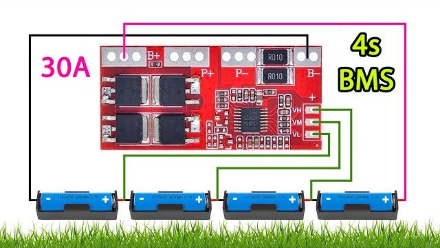 4s 30a li-ion lithium battery protecting module 4s bms || 4s bms connection 18650 charger 4s 30a li-ion lithium battery protecting module 4s bms || 4s bms connection 18650 charger