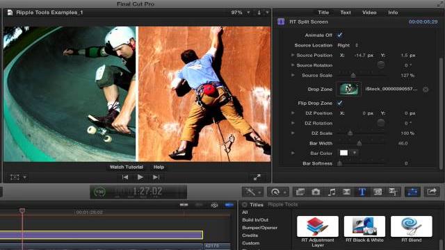 Ripple tools split screen effect tips Ripple tools split screen effect tips