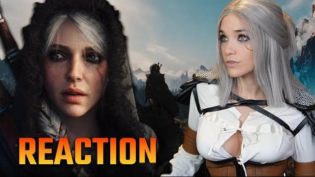 Real life ciri reacts to witcher 4 tech demo Real life ciri reacts to witcher 4 tech demo