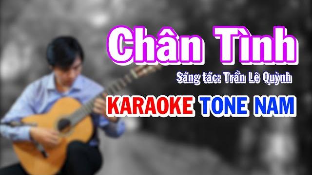 Chân tình - karaoke guitar - tone nam - nbc Chân tình - karaoke guitar - tone nam - nbc