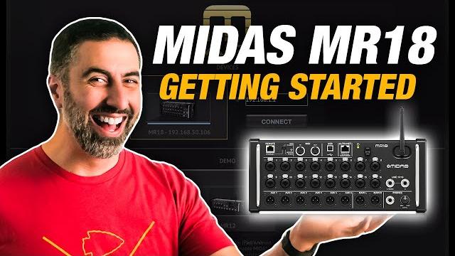 Setting up the midas mr18 digital mixer Setting up the midas mr18 digital mixer