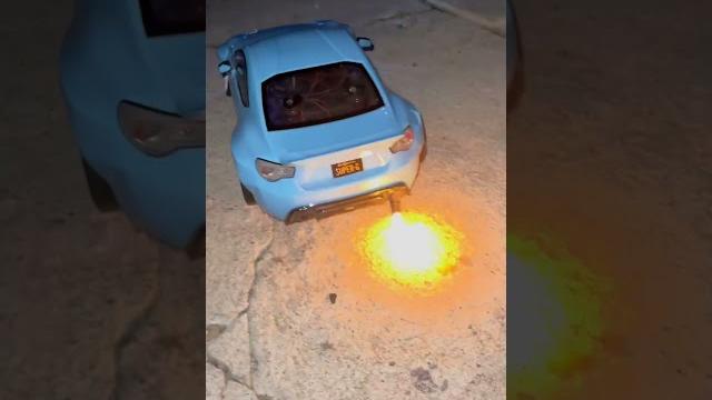Rc drift spits flames Rc drift spits flames
