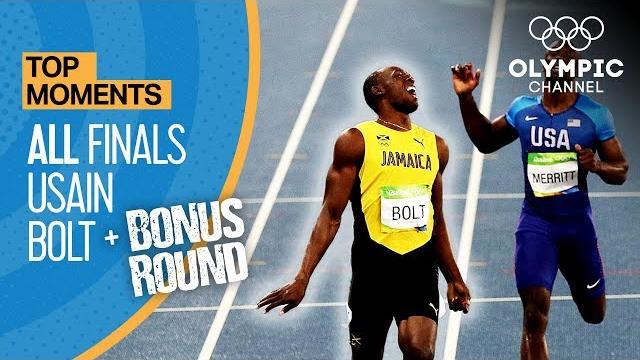 Usain bolt | all olympic finals + bonus round | top moments Usain bolt | all olympic finals + bonus round | top moments