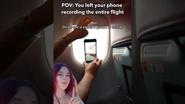 Recording a viral video on the plane ️ #shorts #travel #trend Recording a viral video on the plane ️ #shorts #travel #trend