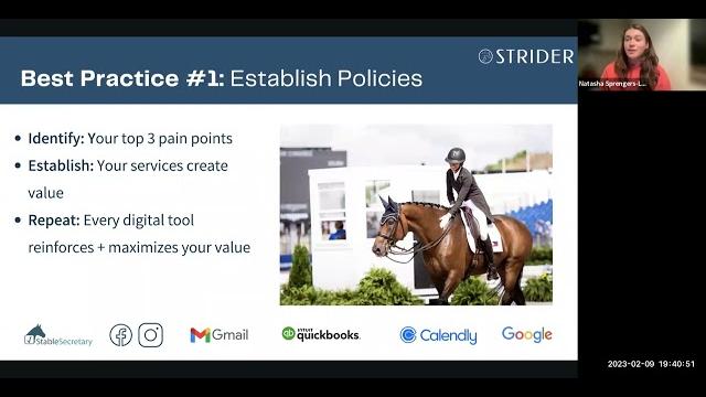 Neda know how welcomes the ladies of strider to chat about a business toolkit for dressage riders Neda know how welcomes the ladies of strider to chat about a business toolkit for dressage riders