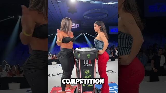 Female bodybuilder slapping challenge Female bodybuilder slapping challenge