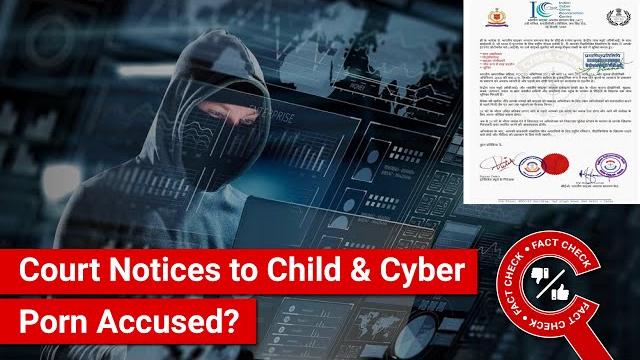 Fact check: viral letter on cyber crime dept's court notices to those accused of child & cyber porn? Fact check: viral letter on cyber crime dept's court notices to those accused of child & cyber porn?